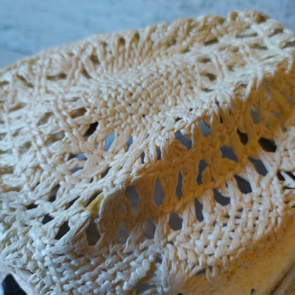 Som-Her Straw Cowboy Hat Western Boho Unisex Cross Cowgirl Excellent - Picture 4 of 11